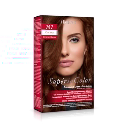 Tonalizante Amend Superia Coloração Creme 747 Canela
