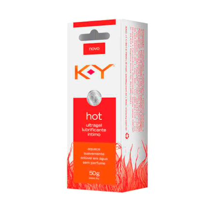 Ultragel Lubrificante Íntimo K&y Hot Aquece Suavemente 50g