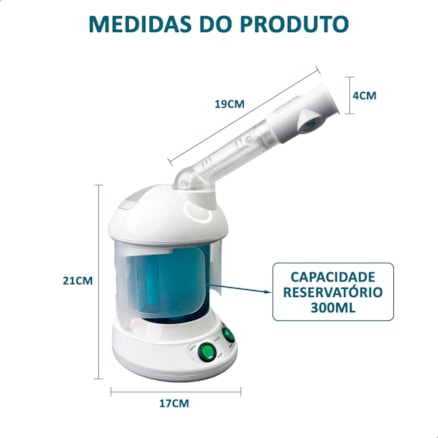 Vaporizador Facial Portátil K.skin KD2328 Ozônio Estética Pele