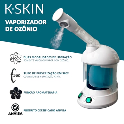 Vaporizador Facial Portátil K.skin KD2328 Ozônio Estética Pele