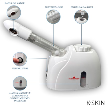 Vaporizador Facial Vapor De Ozônio Estética K.skin K-33s