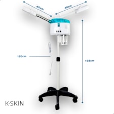 Vaporizador Spa Facial K.Skin KD238A Vapor Limpeza Profunda Pele Cabelos