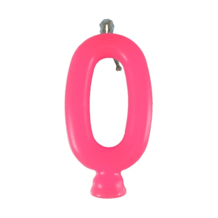 Vela Aniversário Festcolor Neon Pink Nº 0