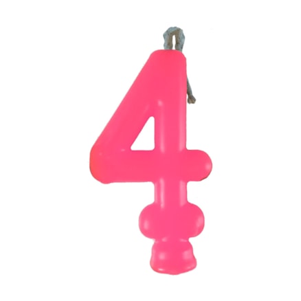 Vela Aniversário Festcolor Neon Pink Nº 4