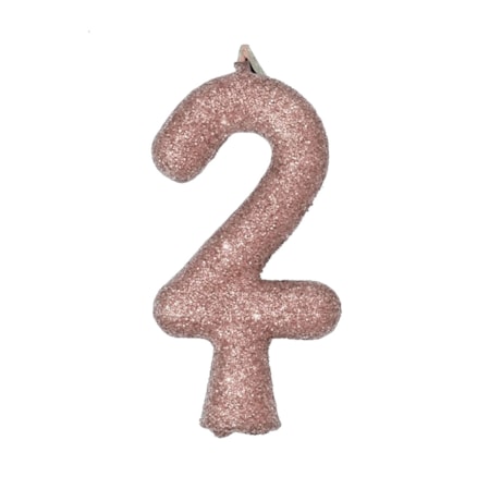 Vela Aniversário Festcolor Puro Glitter Prata Nº 2