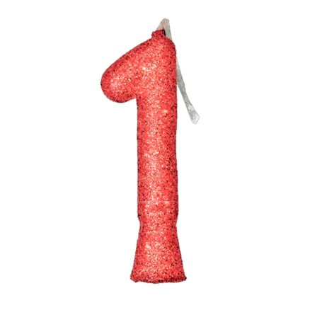 Vela Aniversário Festcolor Puro Glitter Rosé Gold Nº 1