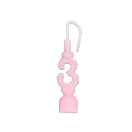 Vela De Aniversário Festcolor Tradicional Rosa Número 3