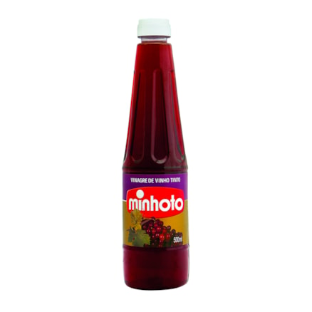 Vinagre Minhoto Tinto Condimento Uso Culinário 500ml