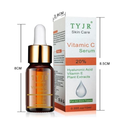 Vitamina C 20% + Acido Hialurônico e Vitamina E TYJR 10ml