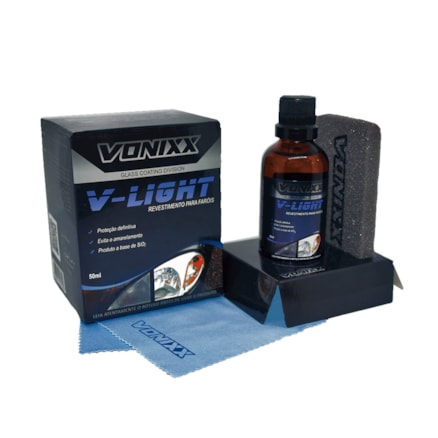 Vitrificador Protetor De Faróis 50ml V-light Vonixx